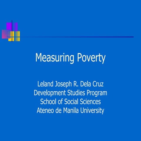 Measuring Philippine Poverty
