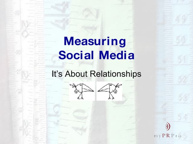 Measuring Social Media November 2007