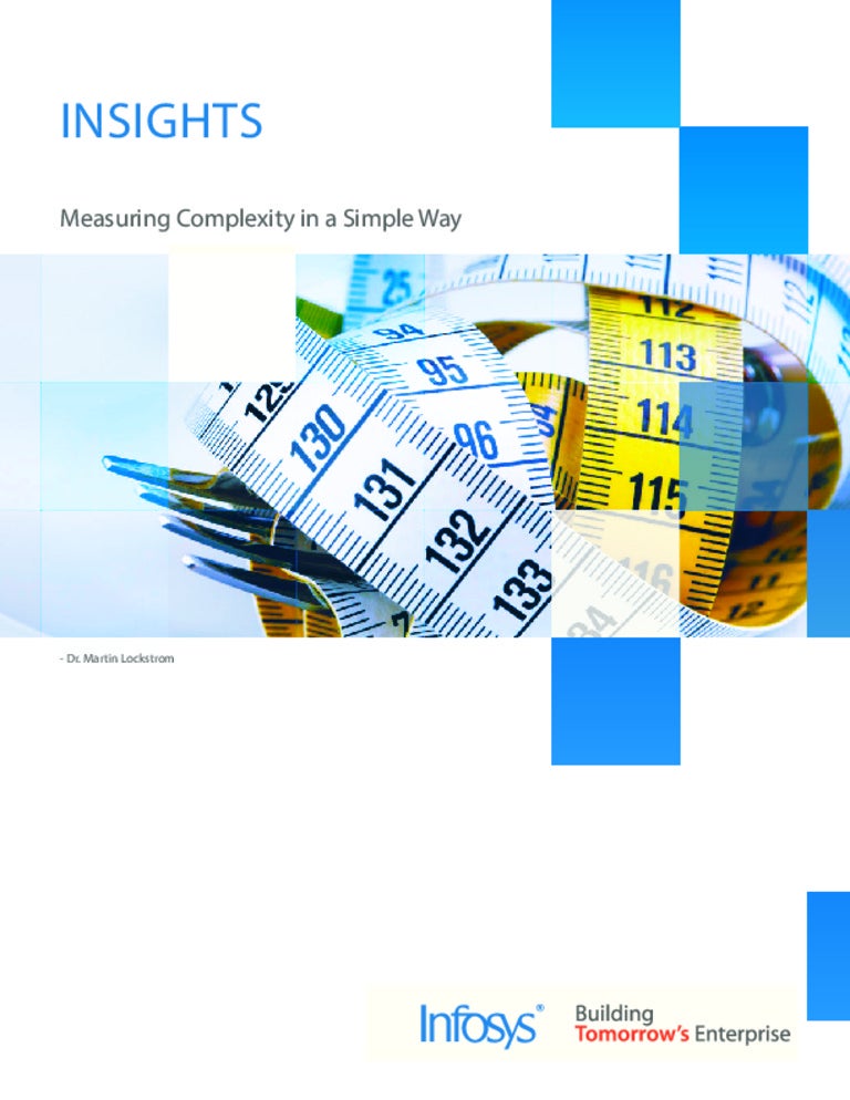 Infosys Insights Measuring complexity in a simple way