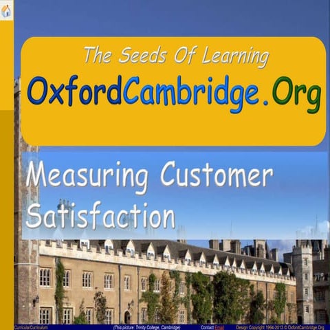 Measuring Customer Satisfaction