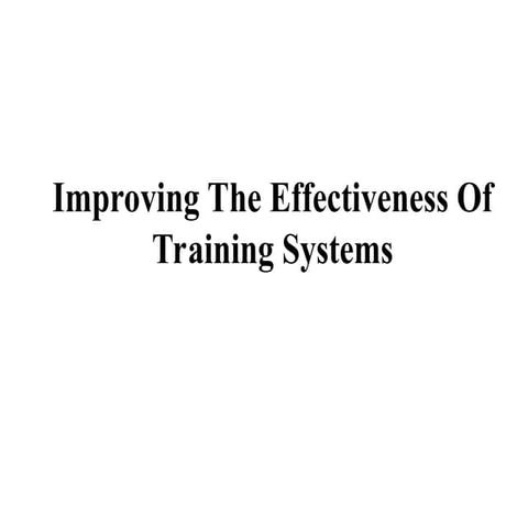 Measuring Effectiveness of People Training.ppt
