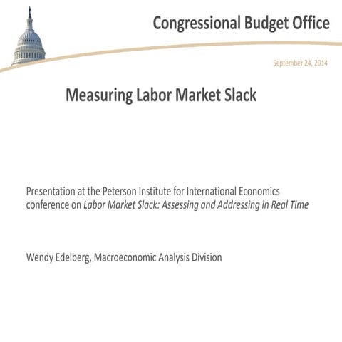 Measuring Labor Market Slack