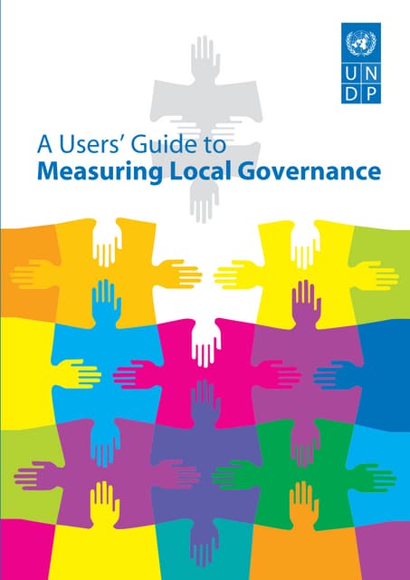 A Users' Guide to Measuring Local Governance, english