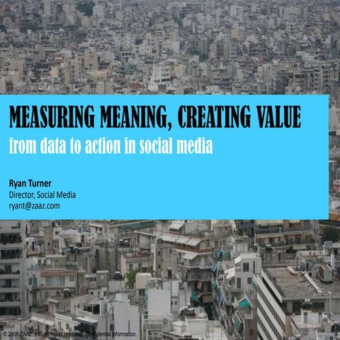 Measuring Meaning In Social Media (Web Visions)