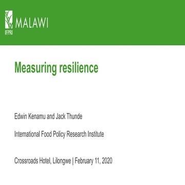 Measuring Resilience_presented by Edwin Kenamu and Jack Thunde_BRACC resilien...