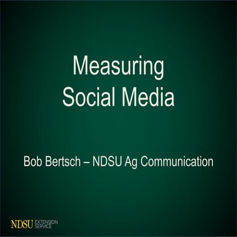 Measuring Social Media