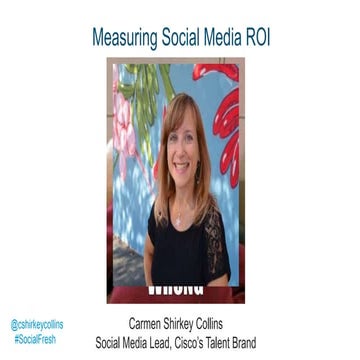 [WORKSHOP] Social Media ROI – You're Asking All the Wrong Questions