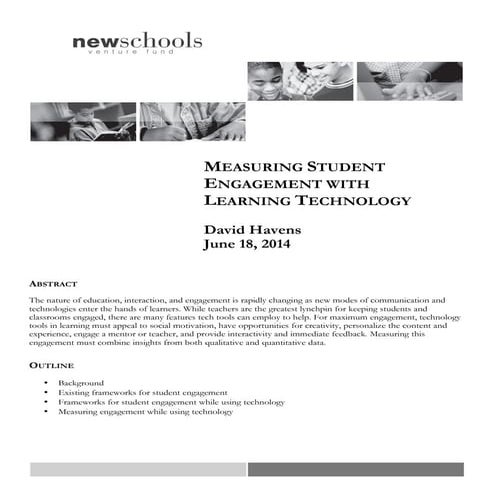 Measuring student engagement with learning technology