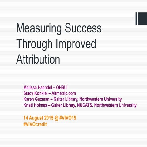 Measuring success through improved attribution