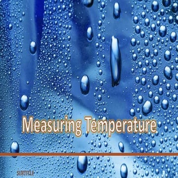 Measuring temperature
