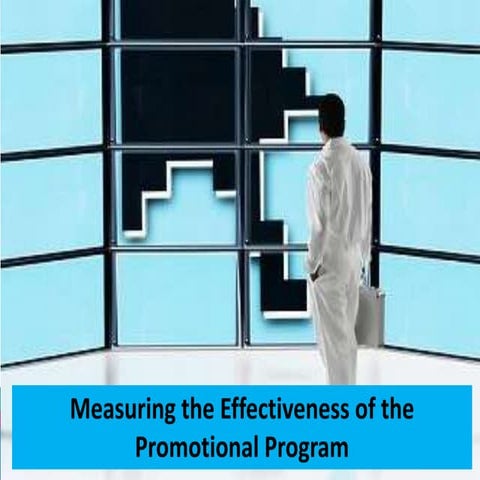 Measuring the effectiveness of the promotional program