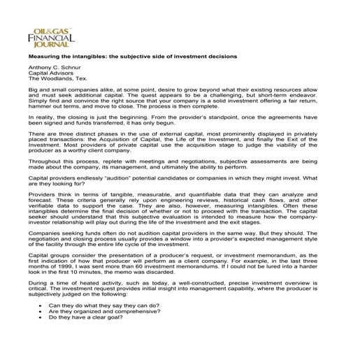 Measuring The Intangibles A Schnur July2005