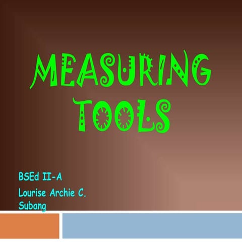 Measuring tools edtech