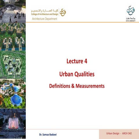 Measuring urban design qualities