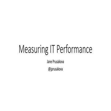 Improving IT Performance