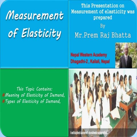 Measurment of elasticity of demand
