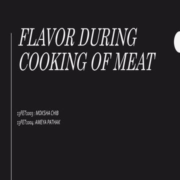 Meat flavour