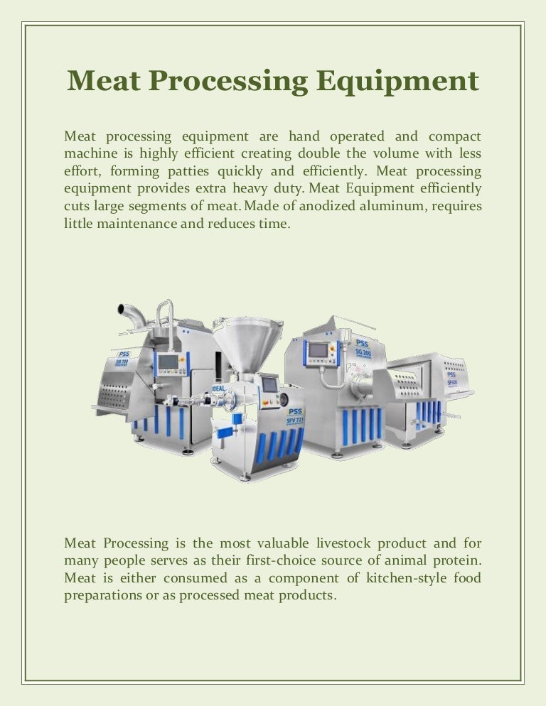 Meat Processing Equipment