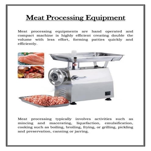 Meat processing equipment