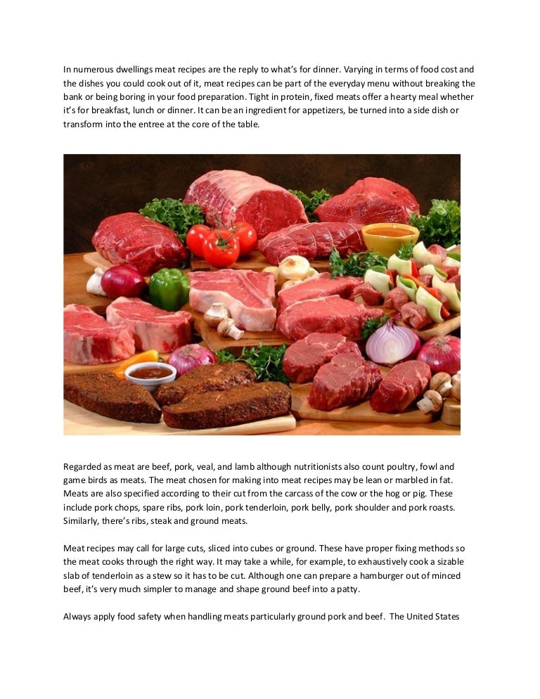 Meat recipes