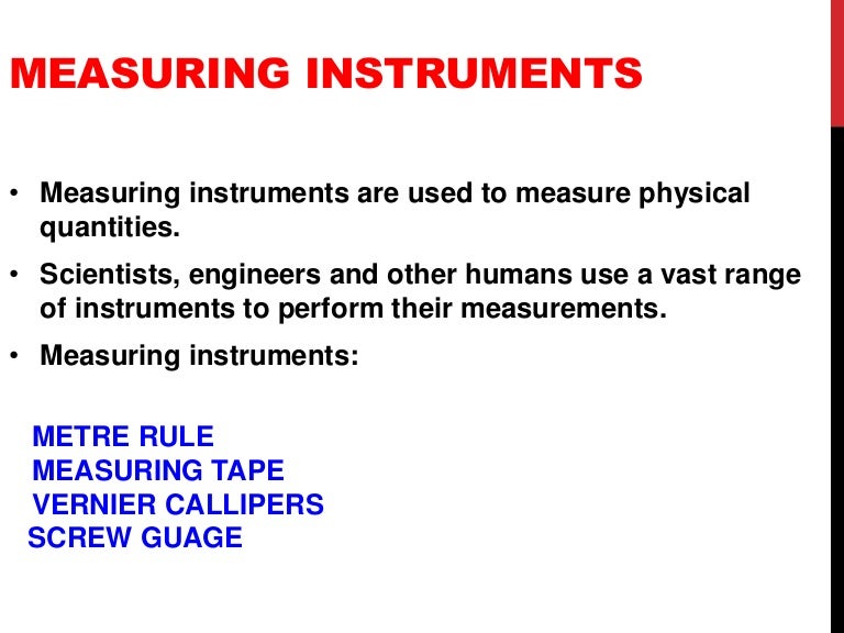 Measuring instruments ppt