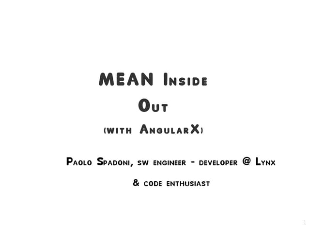 MEAN Inside out (with AngularX)