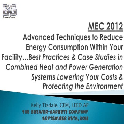 Combined Heat and Power Generation - Commercial Energy Efficiency with Cogene...