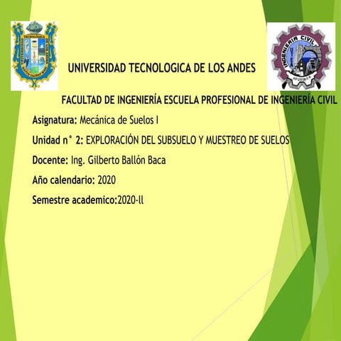 Mecanica de suelos i, unidad 2
