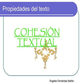 Mecanismos de cohesión con ejercicios