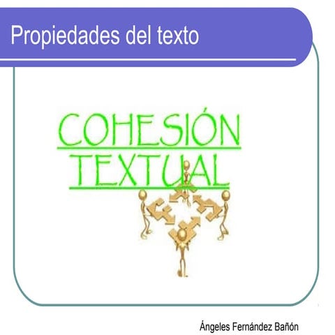 Mecanismos de cohesión con ejercicios