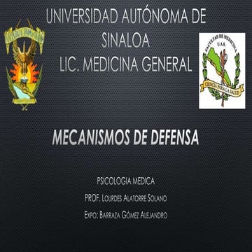 Mecanismos de defensa