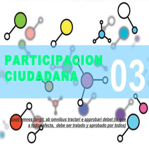 Mecanismos de participacion