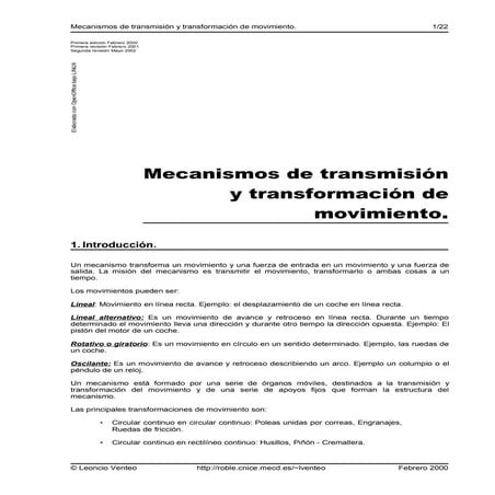 Mecanismos de transmisión
