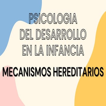 Fundamentos de Genética y Herencia Biológica: Genes y Cromosomas | PPTX