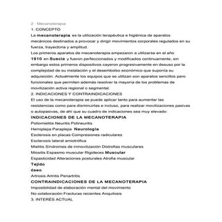 Mecanoterapia
