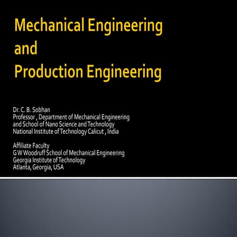 Mechanical and production engineering Dr  C B Sobhan at IEEE Workshop