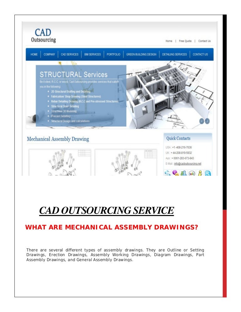 WHAT ARE MECHANICAL ASSEMBLY DRAWINGS