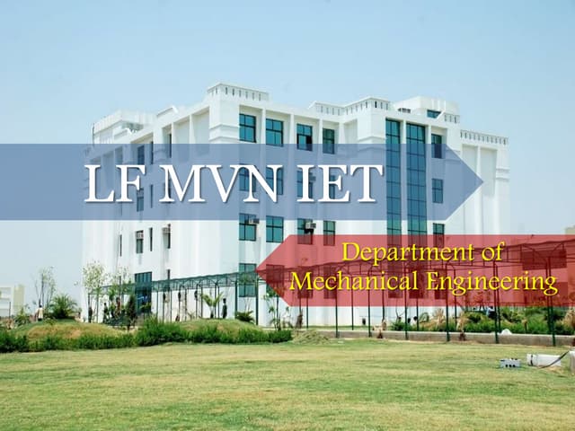 LF MVNIET - Mechanical Engineering