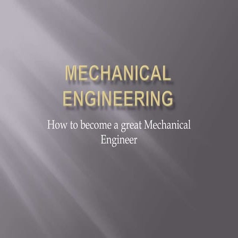 Mechanical engineering