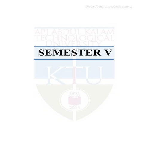 Mechanical Engineering Syllabus Curriculum