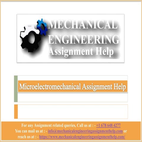 Microelectromechanical Assignment Help.com_Microelectromechanical Assignment Help.pptx