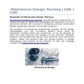 Mechanical engineering courses cae
