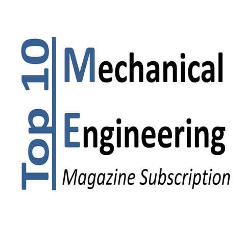 Mechanical engineering magazine subscription