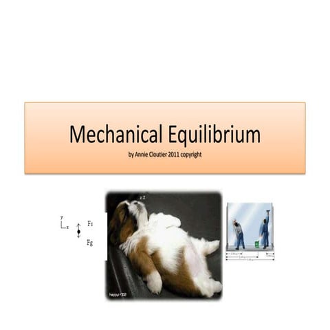 Mechanical Equilibrium acloutier copyright 2011