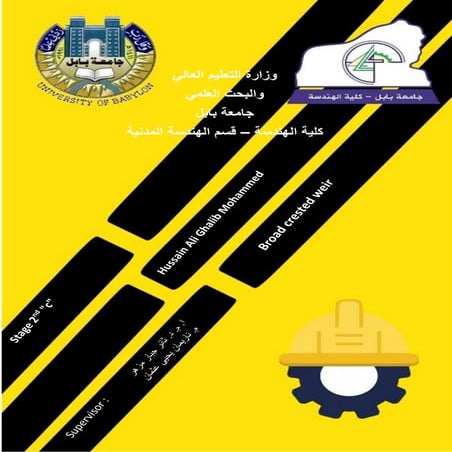 Mechanical fluid , Broad Crested Wrir