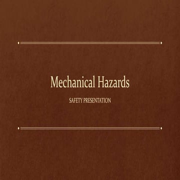 MECHANICAL , ELECTRICAL HAZARDS AND SAFETY REGULATIONS.pptx
