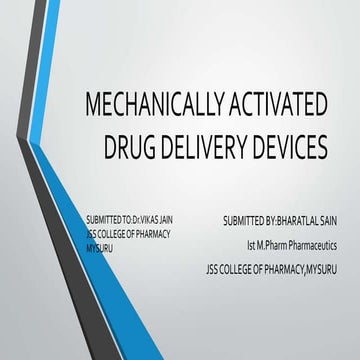 Activation Modulated Drug Delivery System | PPTX
