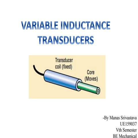 TRANSDUCERS AND LVDT | PPTX | Physics | Science