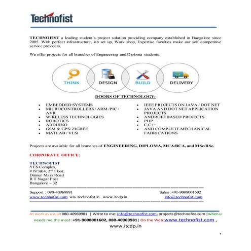 Mechanical project list