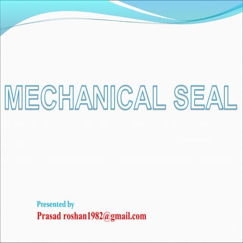 Design & Function of Mechanical Seal in Centrifugal Pump | PDF